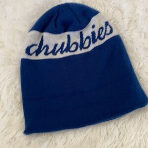 Royal blue knit Chubbies beanie